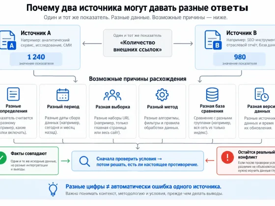 Что делать, если источники противоречат друг другу: как разбирать расхождения в экспертном тексте